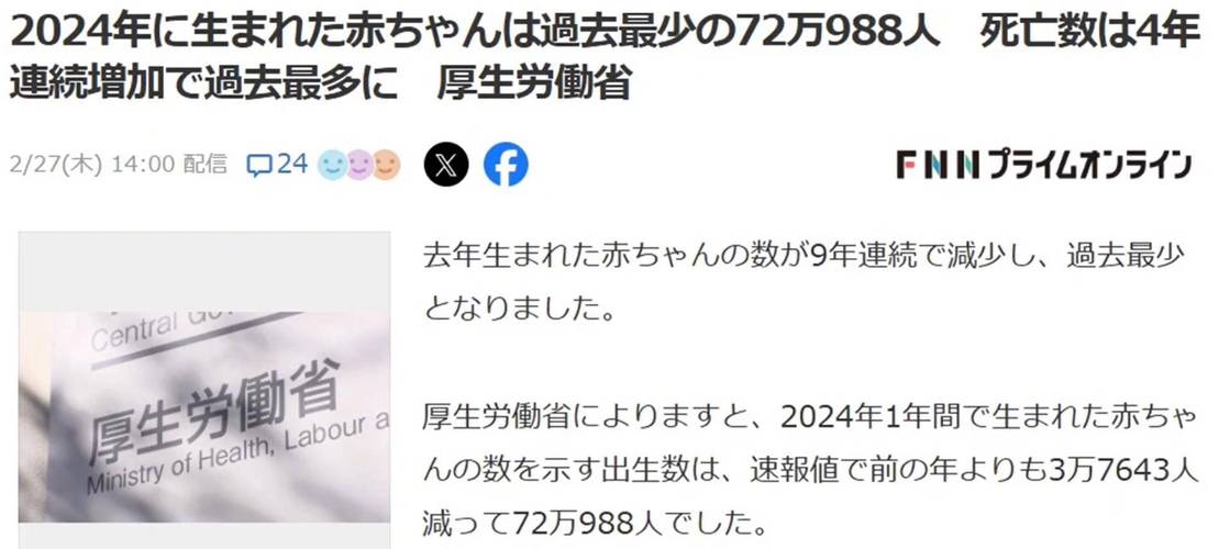 2025全年免费资料大全和日本新生儿不足70万与日本新生儿数量